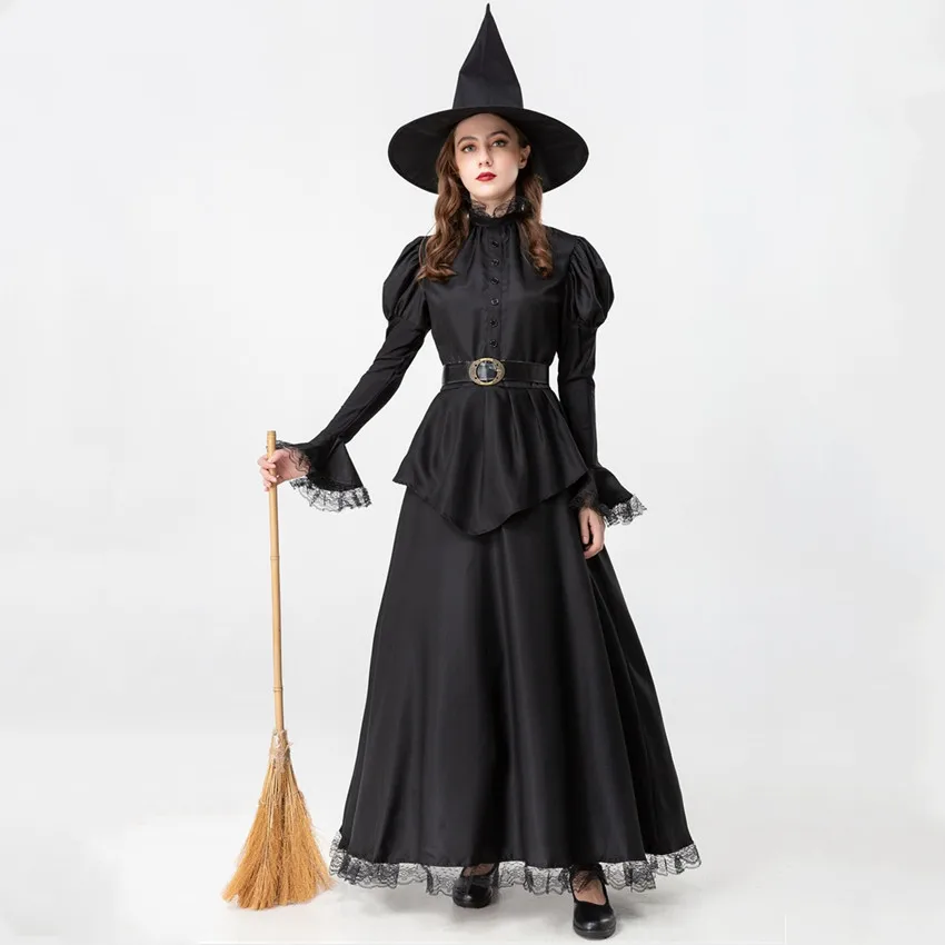 

Halloween Women Cosplay Witch Costume Carnival Performance Dress UP