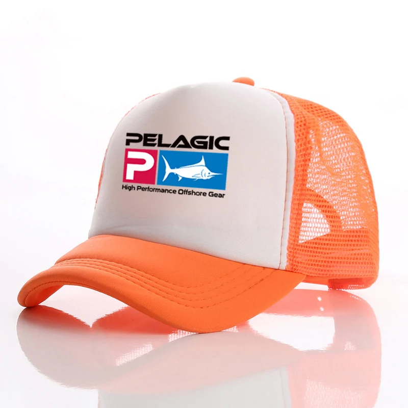패션 Pelagic 낚시 트럭 운전사 모자, 재미있는 Pelagic 모자, 야구 모자, 성인 시원한 여름 유니섹스 메쉬 그물 모자, 위장