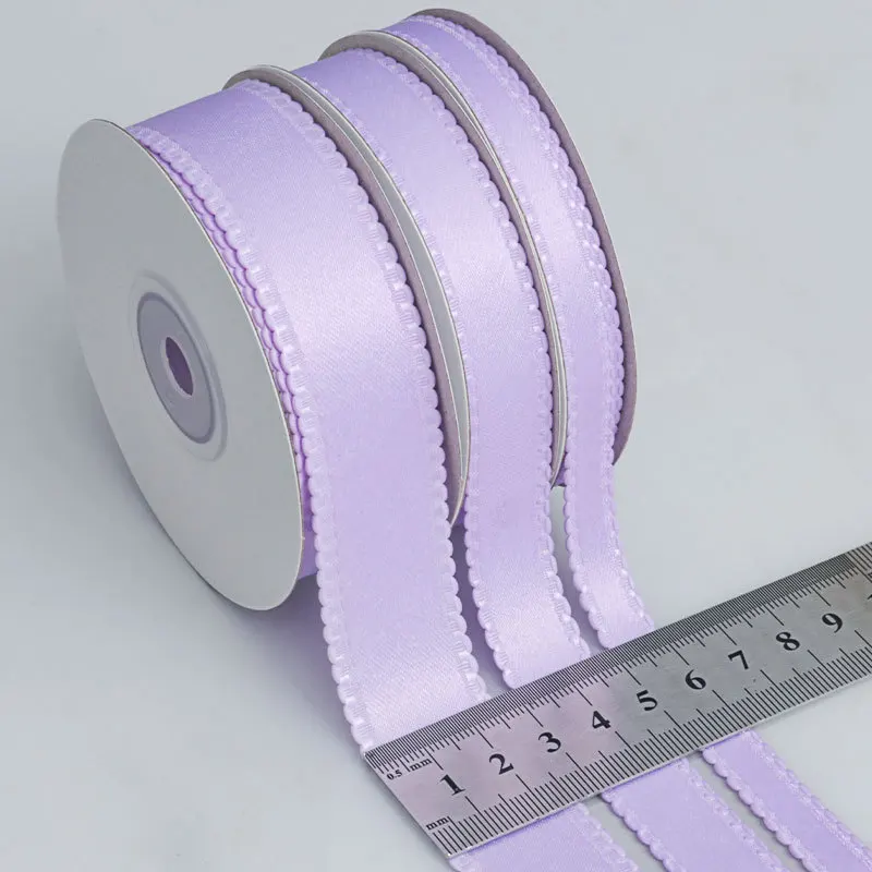 50야드/롤 10MM/15MM/25MM 리본 선물 포장 웨딩 파티 꽃다발 장식 DIY 공예 새틴 폴리에스터 리본
