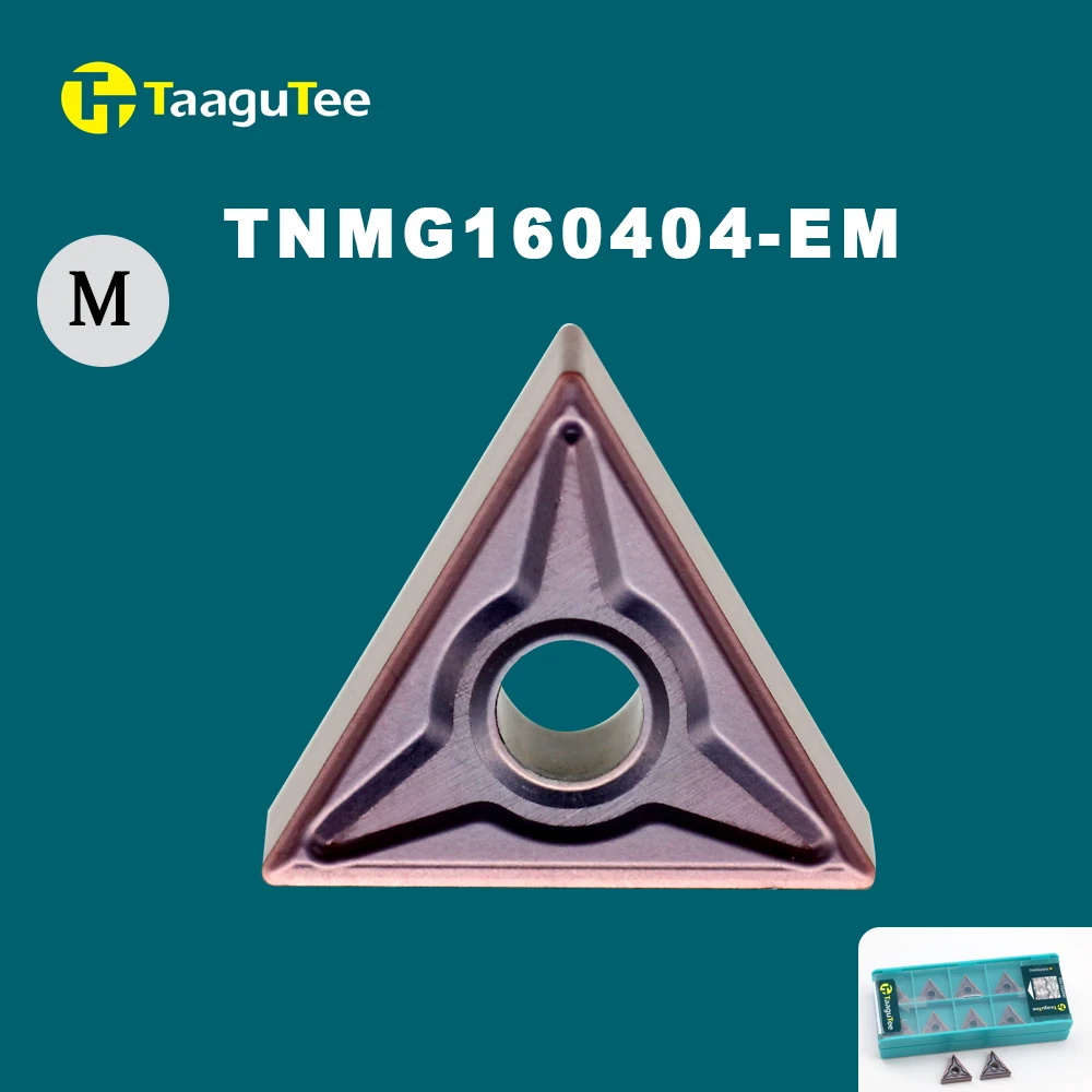 

10Pcs TNMG160404 EM TT1125 Carbide Inserts External Turning Tools Metal Turning Tools Machine Tool Parts Lathe Tool