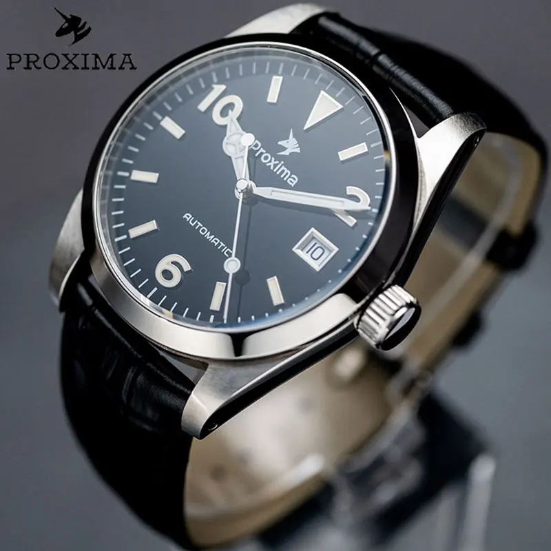 

Proxima Retro Classic Men's Diving Watch 20Bar Waterproof Luminous BGW-9 Auto Date PT5000 Automatic Mechanical Watches Sapphire