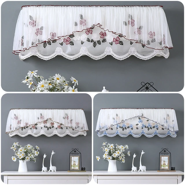 1Dc All Inclusive Légkondicionáló Burkolat Virágcsipke Függő Fedél Fal Beltéri Egység Védő Tok