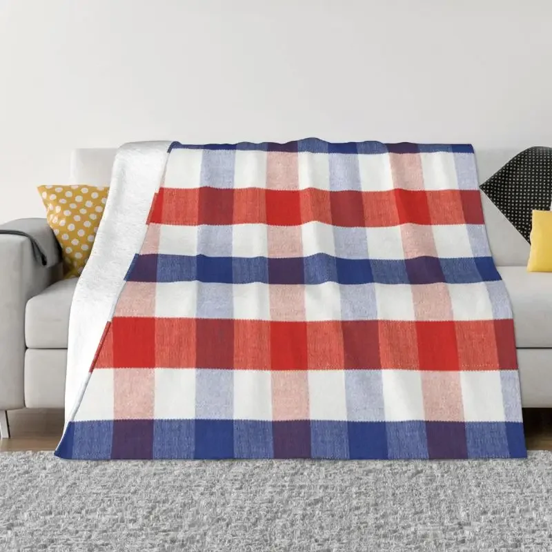 

Checkered Plaid Piece Of Cloth Sofa Fleece Throw Blanket Flannel Farmhouse Buffalo Check Blankets for Bed Travel Couch Quilt