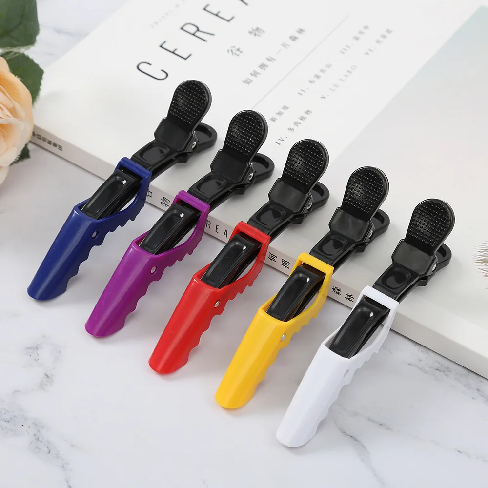 

Hairdressing Alligator Clip Hair Salon Perm Hair Dye Plastic Hairpin Wig Clip Haircut Partition Styling Clip Supplies