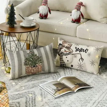 Christmas Snowman Cushion Cover 2