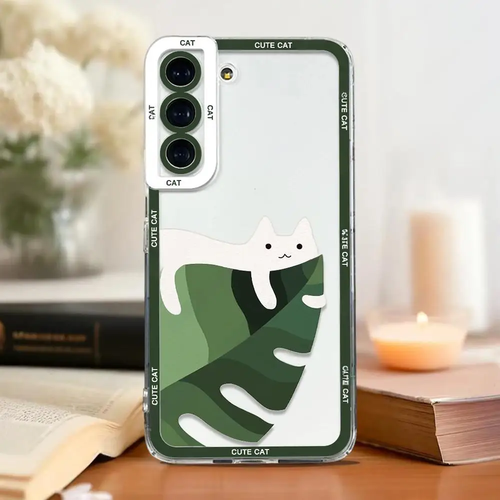 Cut Cartoon Cat Phone Case For Samsung Galaxy S26 S23 S24 S22 thumbnail 8