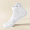 1/3 Pairs Breathable Mesh Athletic Terry Socks Cotton Cushioned Moisture-managing Durable Reduces Foot For Running Hiking Sports 3