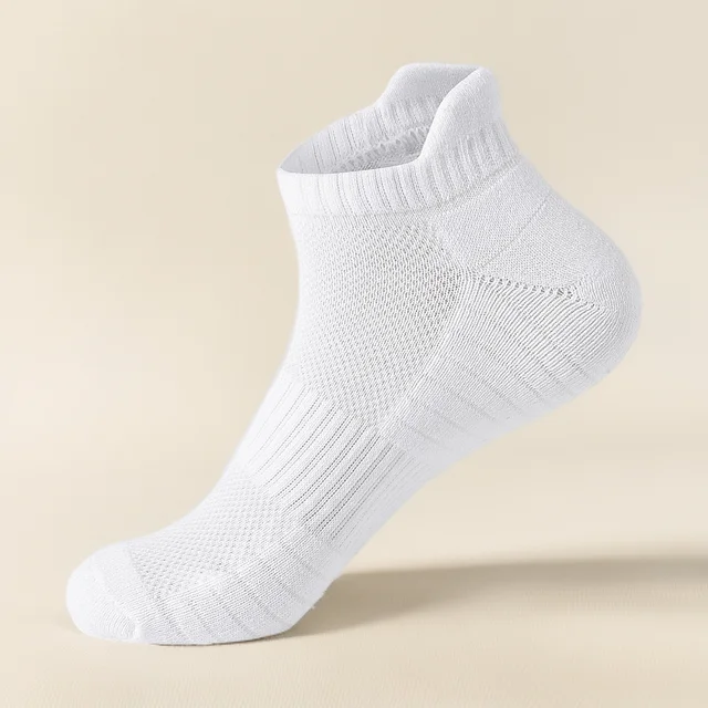 1/3 Pairs Breathable Mesh Athletic Terry Socks Cotton Cushioned Moisture-managing Durable Reduces Foot For Running Hiking Sports 3