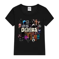 Doors All the Entities New Doors Game Update Kids T-Shirt Cartoon Print Children'S Tshirt Summer Casual Boys Clothes Tops 2