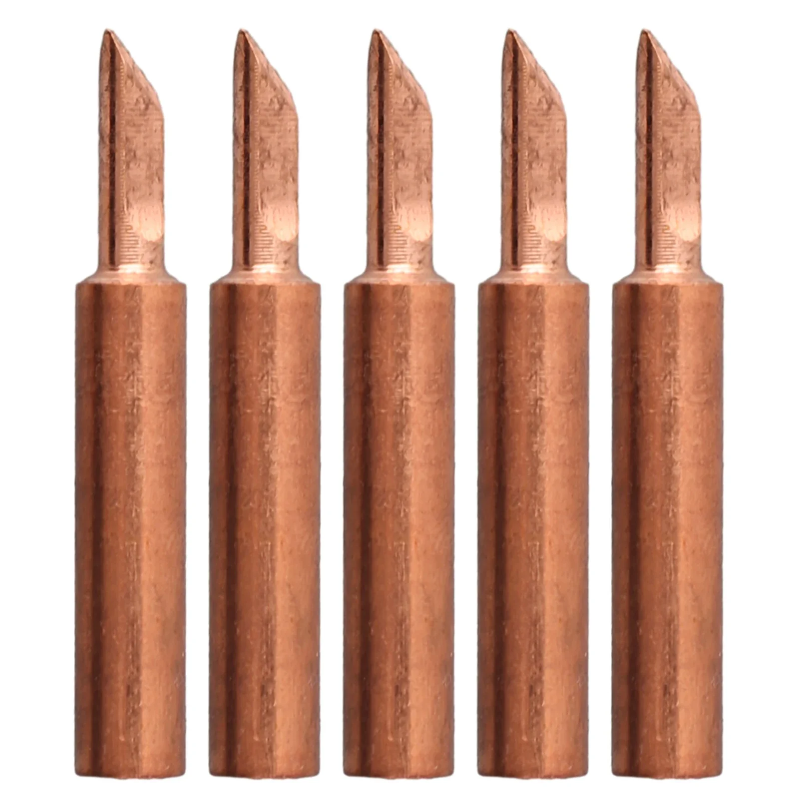 5pcs Pure Copper 900M-T Soldering Iron Tip Electric Tin Tip Soldering Iron Supplies
