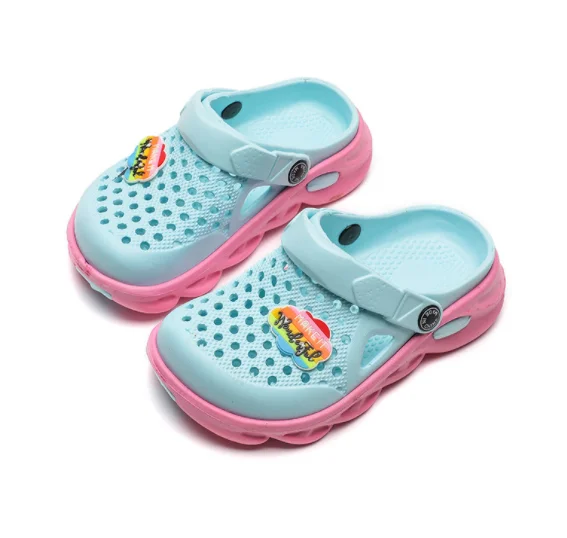 Ltolo Children Girl Boy Mules Clogs Kids Summer Crock candy Garden Beach Slippers Cave Hole Baby Shoes For Girls Boys 24-35