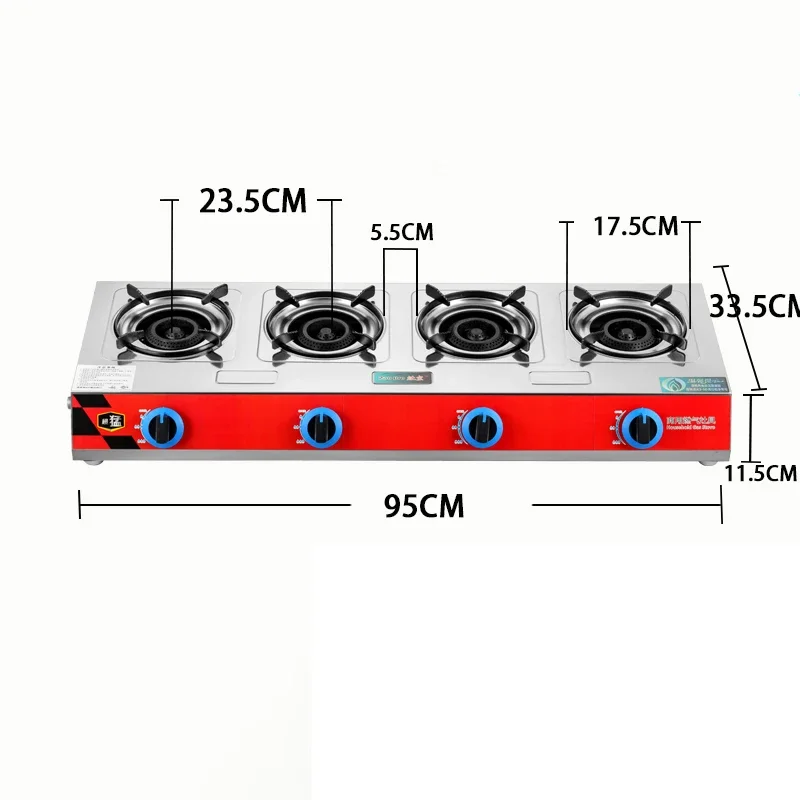 Kitchen Multi Burners Desktop Gas Stove Estufa De Gas 4 Quemadores Herd K&uuml;che Cooktop