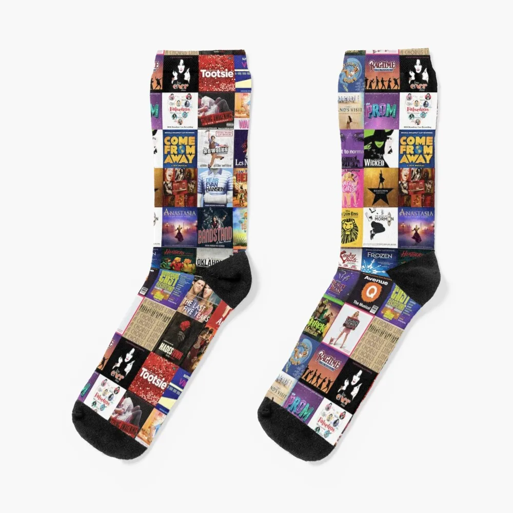 

musicals collage Socks Soccer Lots christmas gifts Socks Female Men's