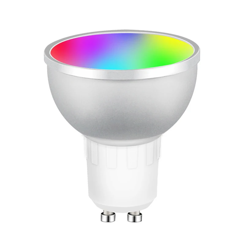 3.0 스마트 전구, RGB + CW 디밍 가능, Tuya GU10 스마트 전구, 음성 제어, SmartThings 앱, Alexa Home