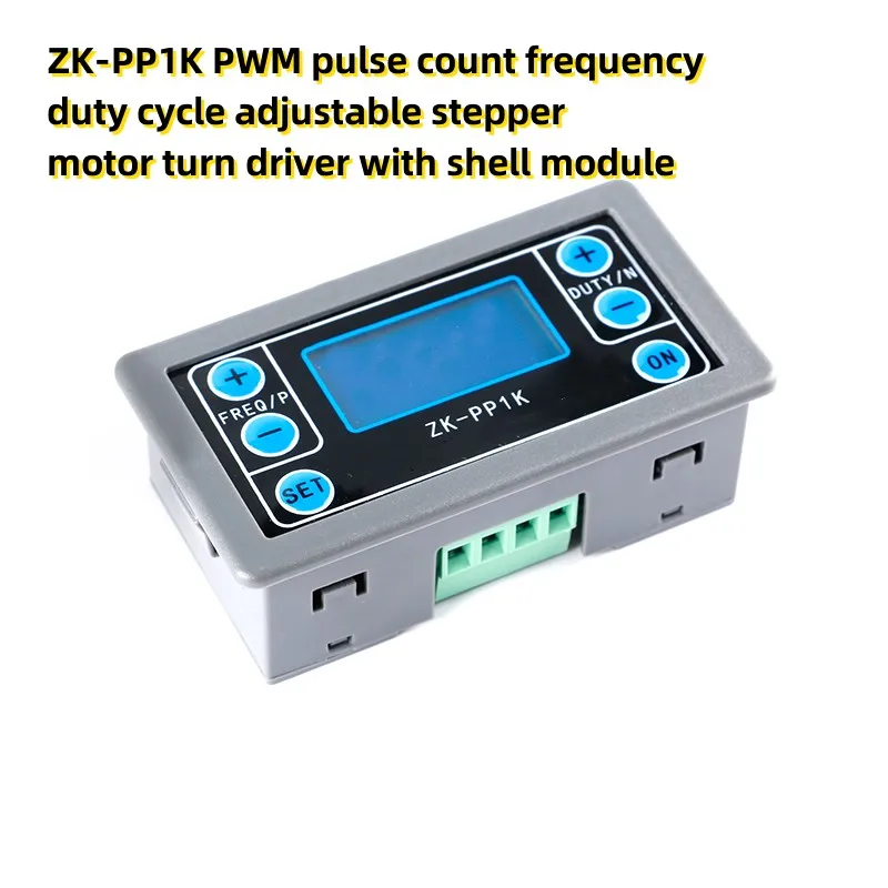 

ZK-PP1K PWM pulse count frequency duty cycle adjustable stepper motor turn driver with shell module