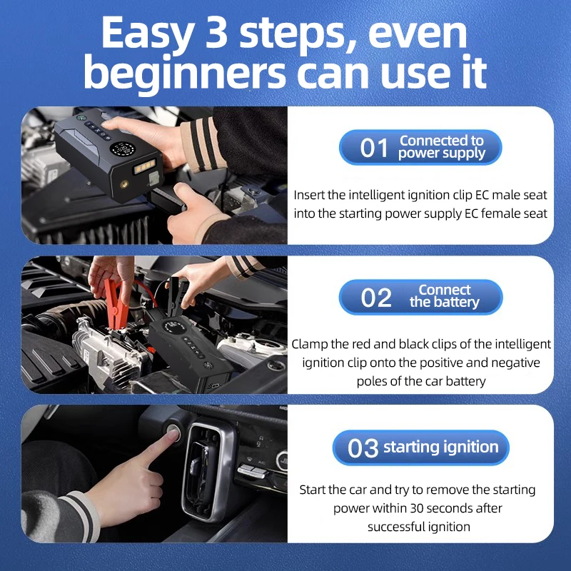 OBDIICAT-S6 Car Jump Starter Portable Car Engine Jump Starter Battery Charger 600A Auto Emergency Booster