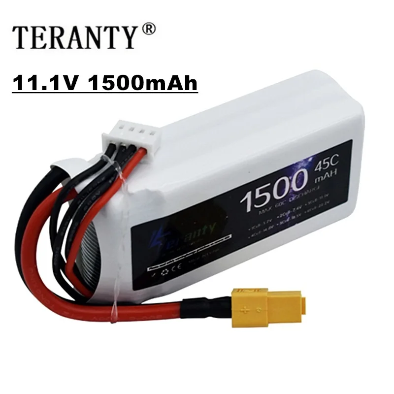 Lot de 3 Batteries LiPo 11.1V pour Drone - Connecteurs JST/XT30/XT60/T