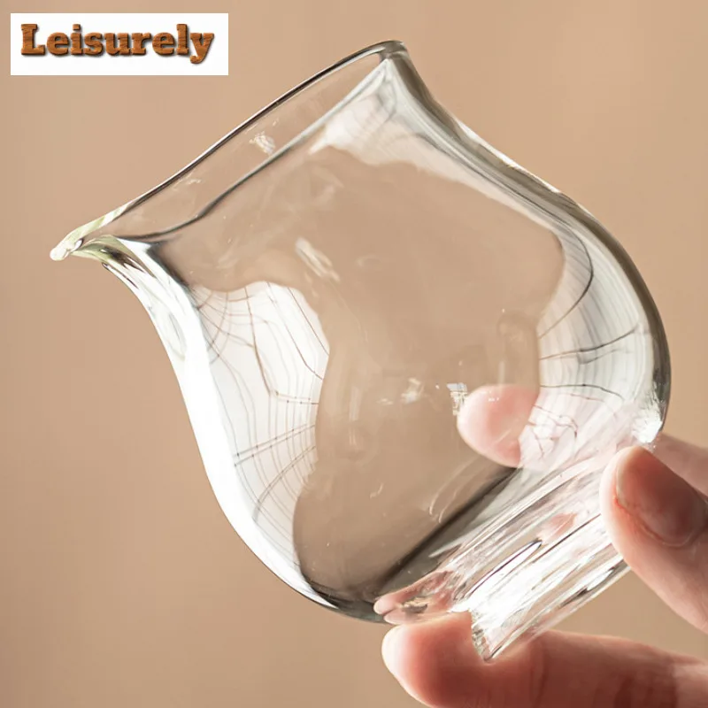 High Borosilicate Glass Tea Pitcher Creative Pour Tea Sharing Pot Cha Hai Dispenser Justice Cup Fair Mug Tea Services Supplies