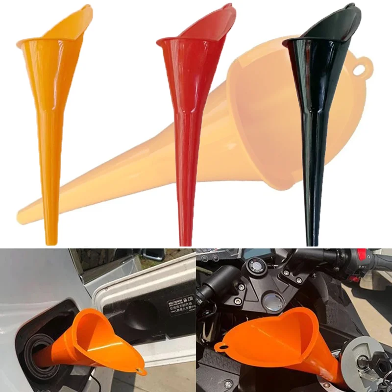 Car Long Stem Oil Filling Equipment Universal High Quality Funnel Kerosene Gasoline Anti-splash Auto Fillings Accessories
