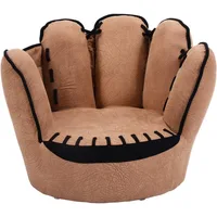 Kids Couch with Solid Wood Frame & Baseball Glove Design, Children Armchair for Play Room, Nursery, Kindergarten, Kids Room 1