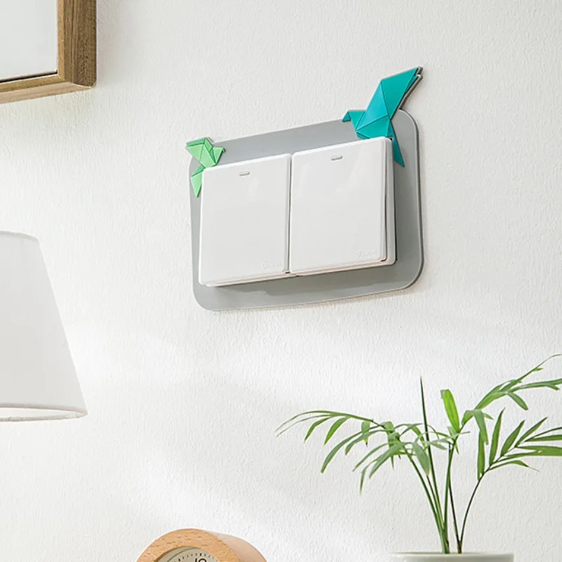 Paper Crane Switch Covers Silicone Simple Fashion Wall Decoration Soft Socket Cover Household Durable Designed Universal Daily