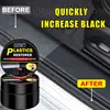 Car Plastic Restorer Auto Interior Panel Renewal Wax Coating Leather Plastic Rubber Polish Repair Auto Reconditioning Cream Care 5