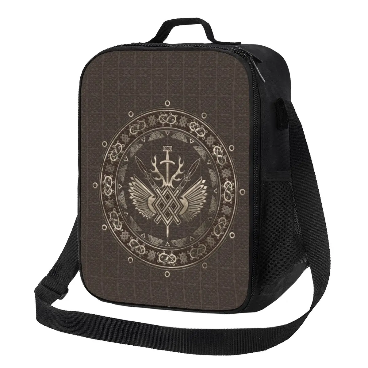 

Viking Gungnir Insulated Lunch Tote Bag for Spear of Odin Norse Mythology Portable Thermal Cooler Food Bento Box Outdoor Camping