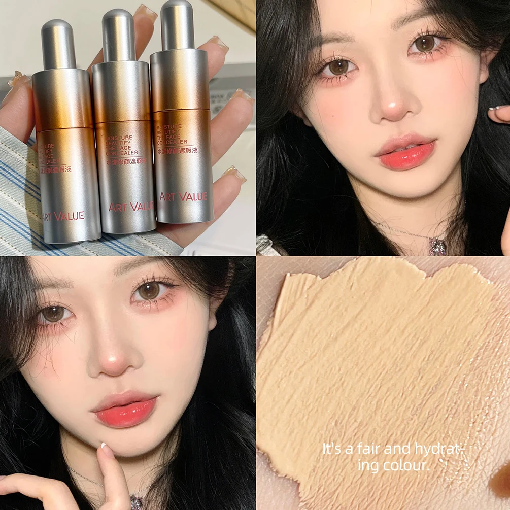 Concealer Foundation For Dark Skin Liquid Primer Cosmetics Liquid Foundation Cream Makeup Waterproof Cosmetic Base Cream Lasting 2