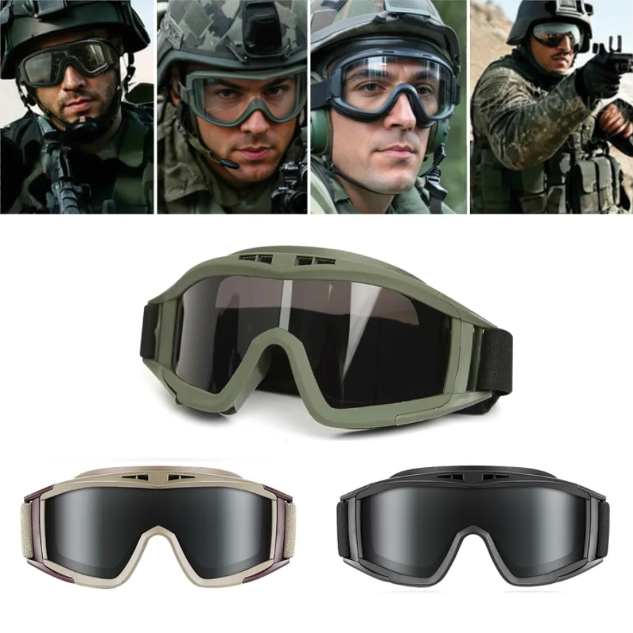 Lunettes Tactiques IDOGEAR GL6904 - Anti-Buée Anti-Poussière - Style OC Camo - Airsoft