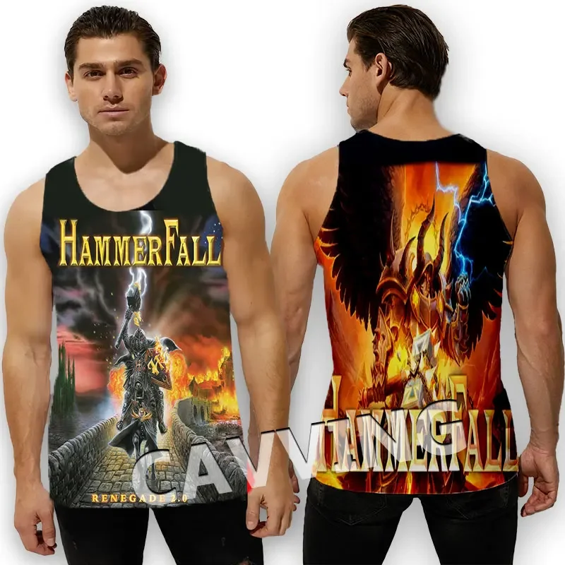 Майка Харадзюку для мужчин и женщин, модная рубашка с 3D принтом «Молот», жилет, уличная одежда, осень