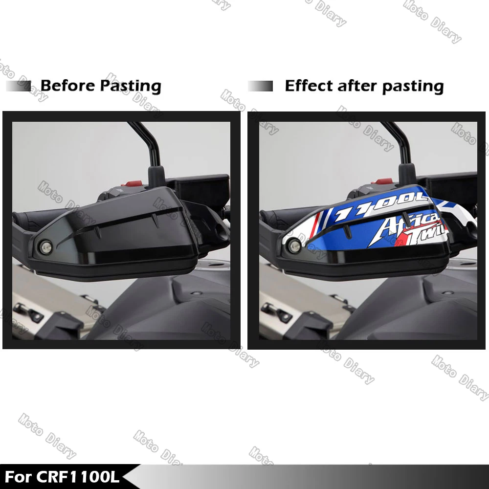 Motorcycle HandGuard Stickers Decals For CRF1100L Africa Twin CRF 1100L CRF 1100 L motorcycle stickers motorcycle helmet stickers motorcycle tank sticker custom stickers reflective stickers vinyl stickers graffiti stickers italy flag stickers wheel hub stickers motorcycle accessories