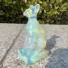 cut Natural opal  cat  home decoration  for gift 4