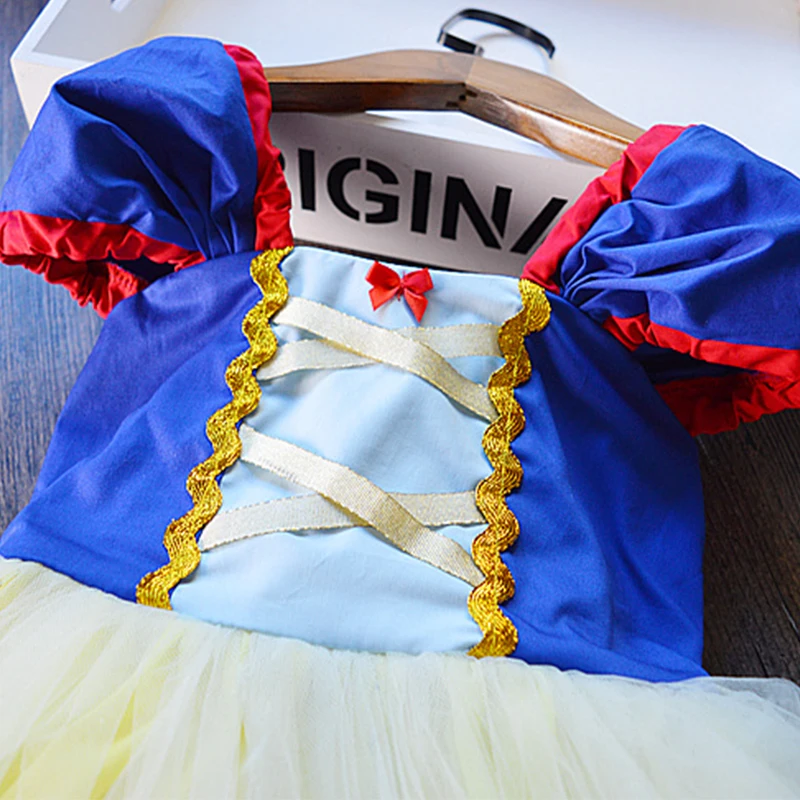 Baby Girls Clothes 1-5 Years Cute 1st Birthday Dress Baby Girl Princess Party Dresses Cosplay Snow White Costumes Infant