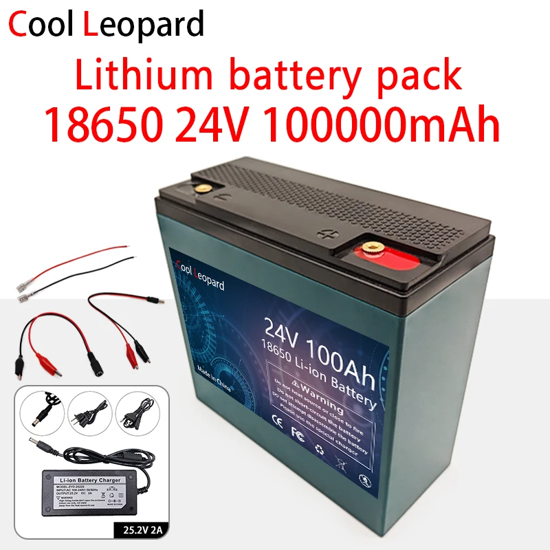 

18650 24V 100Ah Lithium Battery Pack,for Electric Vehicles Bicycles Tricycles Remote Control Toys LED Lighting Li-ion Battery