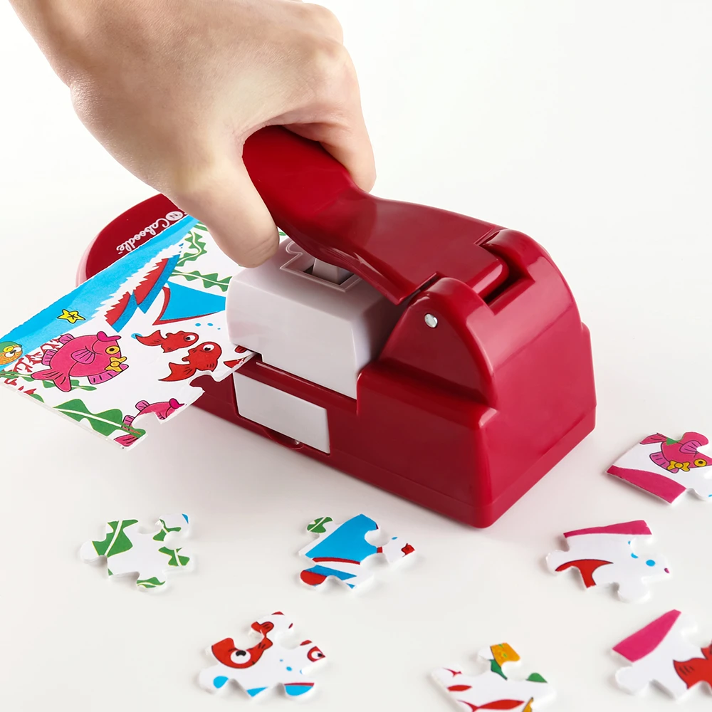 Red /Green Creative Jigsaw Puzzle Making Machine Picture Photo Cutter
