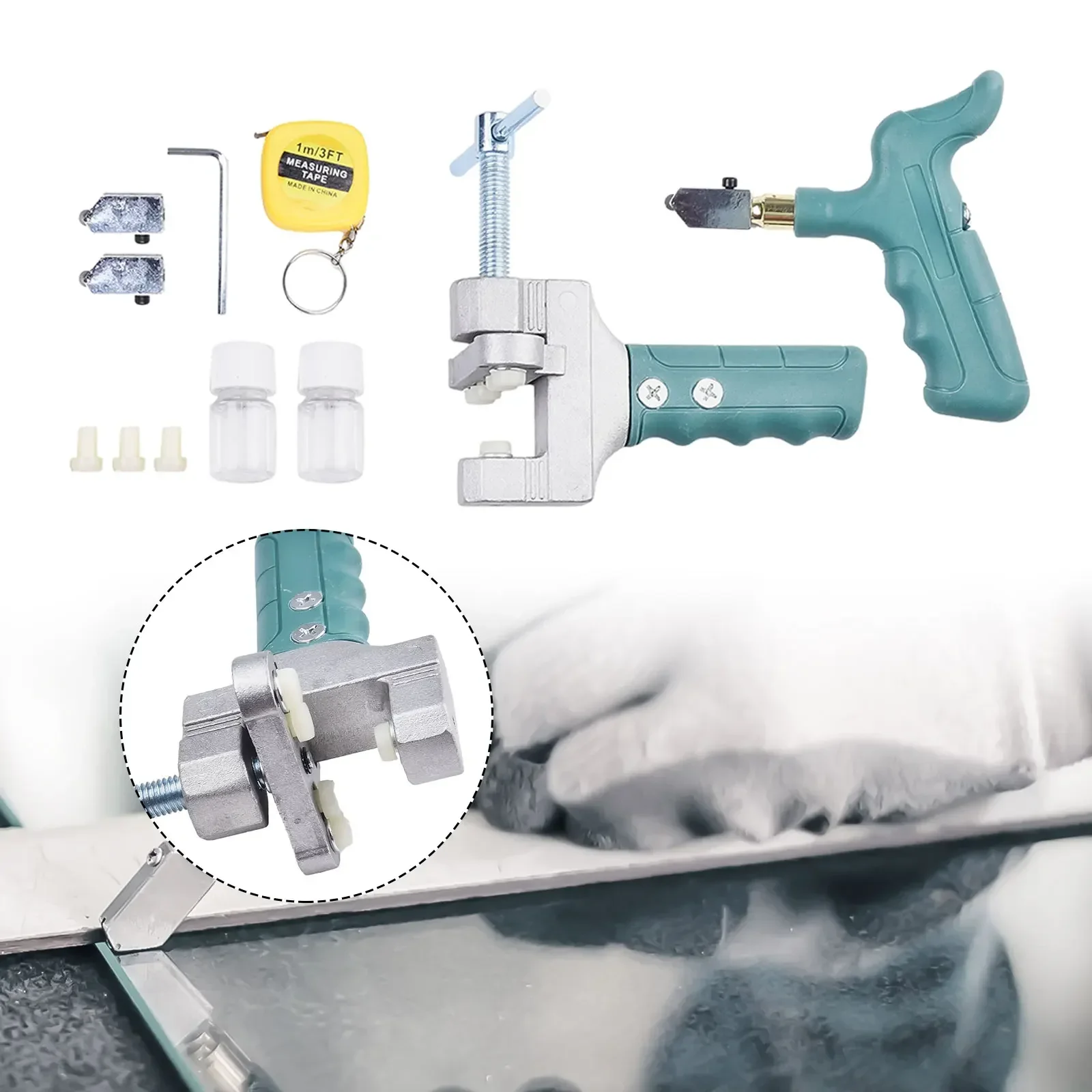 Tile Glass Multifunction Cutter Set Ceramic Floor And Porcelain Cutter Ceramic Cutting Scratcher For Cutting Glass Tools glass cutter tile glass cutter tile cutting tool