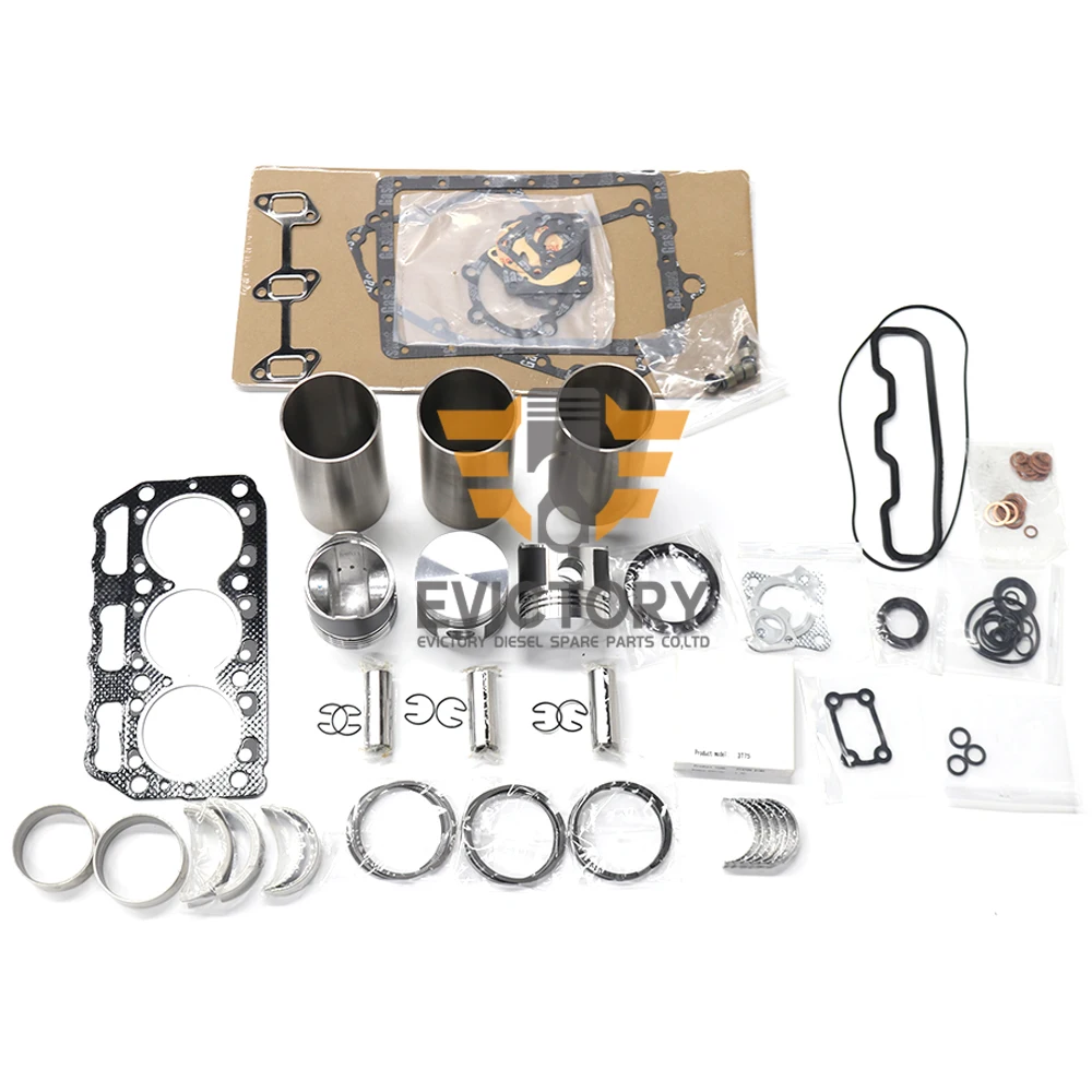 For Yanmar 3t72ltbs 3t72 Piston+piston Ring+cylinder Liner+gasket Kit
