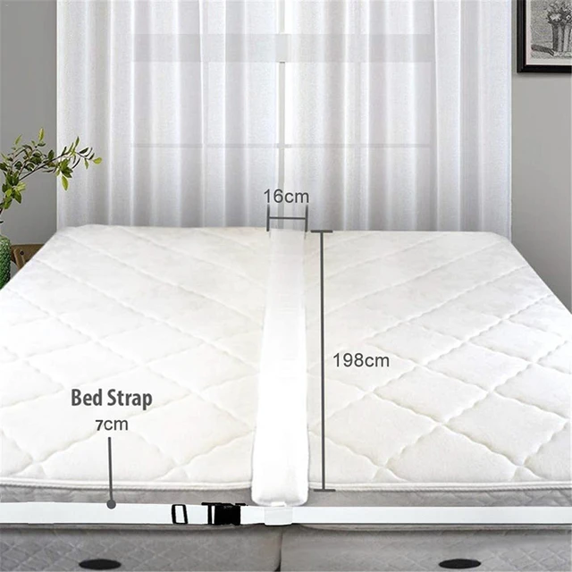 Insieme 12 Wide Bed Bridge Twin to King Converter Kit with Mattress Strap  | 76 Long Mattress Extender for Converting Twin or Twin XL Beds into King