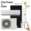 Solar Air Conditioning 12000/18000Btu 1/1.5Ton 1.5/2HP Mini Split Ac System Solar Powered Solar AC DC Hybrid Air Conditioner 1