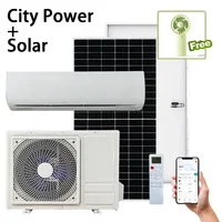 Solar Air Conditioning 12000/18000Btu 1/1.5Ton 1.5/2HP Mini Split Ac System Solar Powered Solar AC DC Hybrid Air Conditioner 1