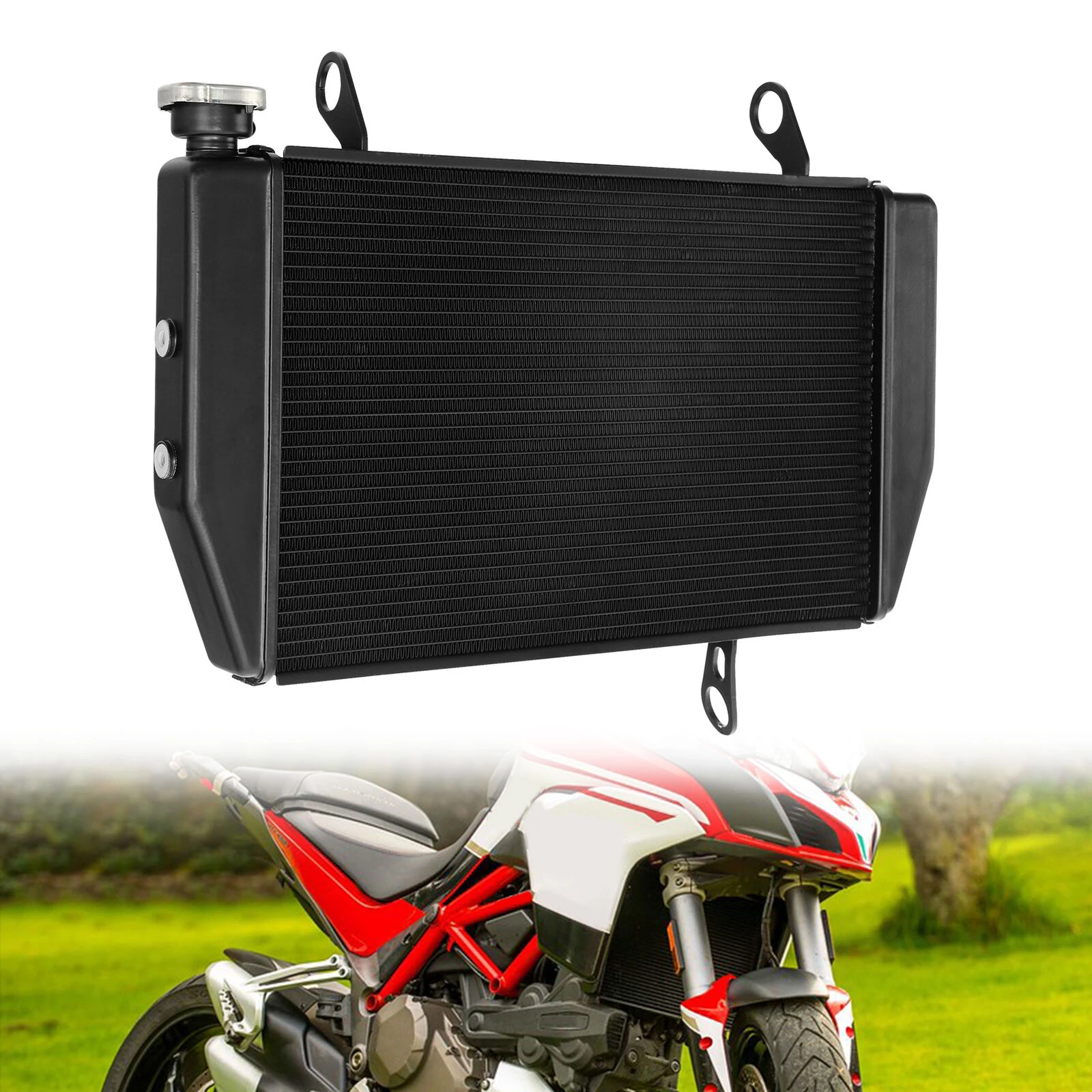 Engine Radiator Cooler Cooling For Ducati Multistrada 1200 2010-2014 ...
