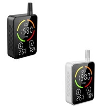 

HOT 3 In 1 Portable CO2 Meter Temperature Humidity Sensor Real-Time Monitoring Air Quality Analyzer For Warehouse