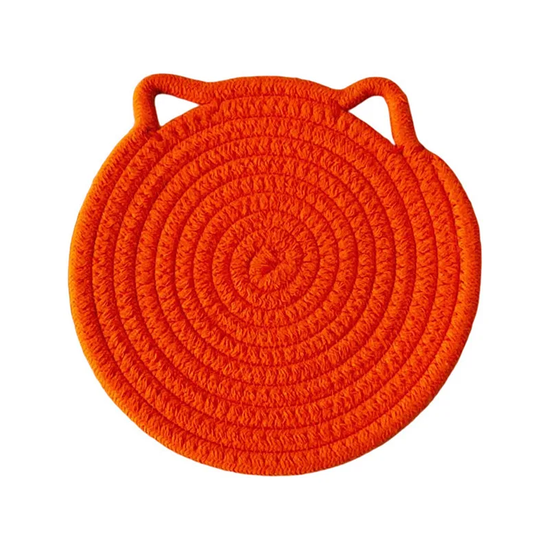 Heat Insulation Mat Design Dining Table Ma Tray Mat Heat Insulation Mat Cat's Ears Shaped Table Mat