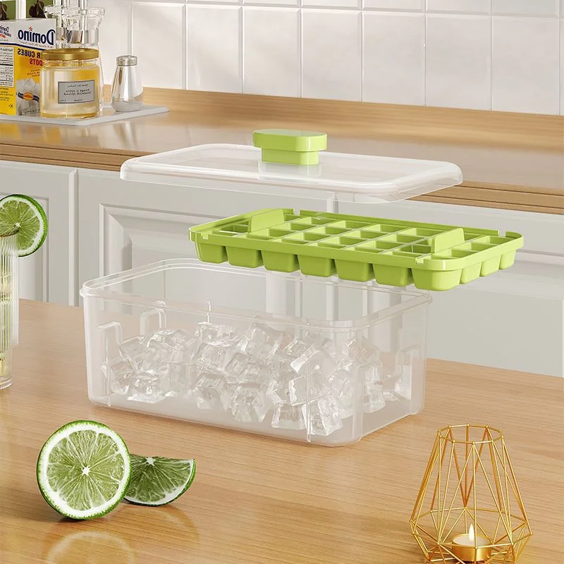 Ice Cube Mold Household Large Capacity Maker Press Refrigerator Homemade Food Grade