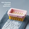Multifunctional Hand Free Foaming Soap Box,High Elasticity Mesh Soap Bubble Box, Household Soap Box, Storage and Storage Box 2