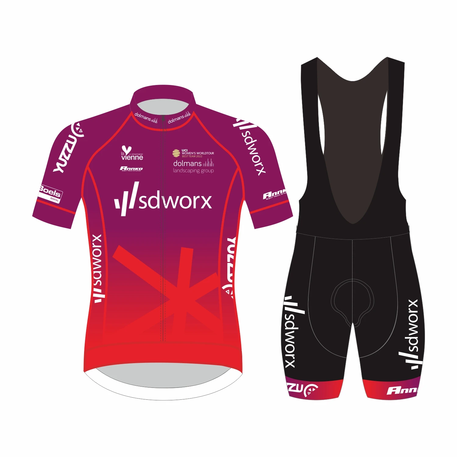 Pro sdworx-Maillot de cyclisme respirant et coloré unisexe, vêtements de vélo de route, de qualité supérieure, été