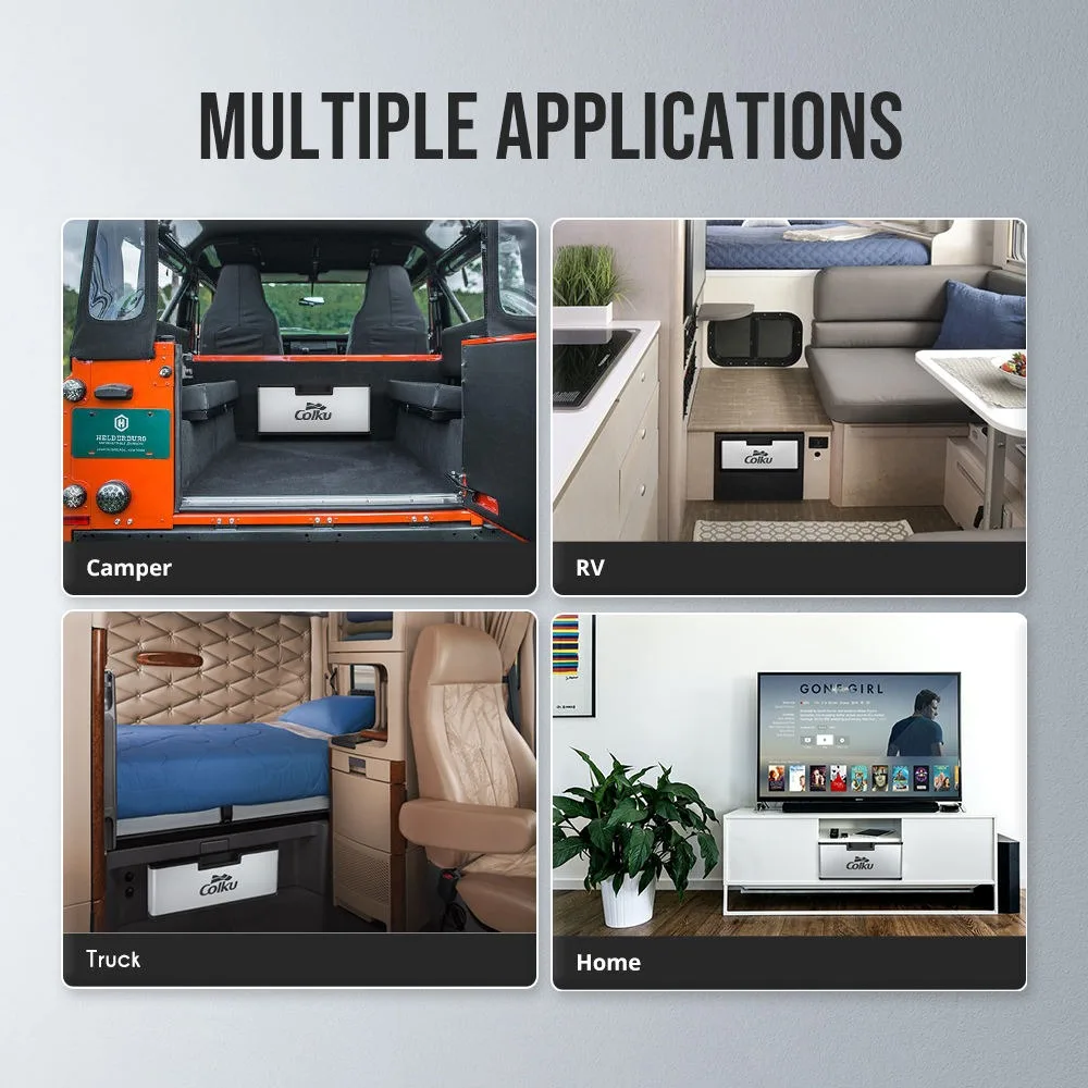 콜쿠 DC-23DR 12V 서랍형 냉장고 냉동고 카라반 RV 내장형 탈착식 23L 서랍형 충격 방지 디자인 차량용 냉장고