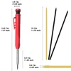 2.8mm Solid Carpenter Pencil, Deep Hole Marking Pencil, Carpenter Mechanical Pencil Built in pencil sharpener Scriber Refill 2
