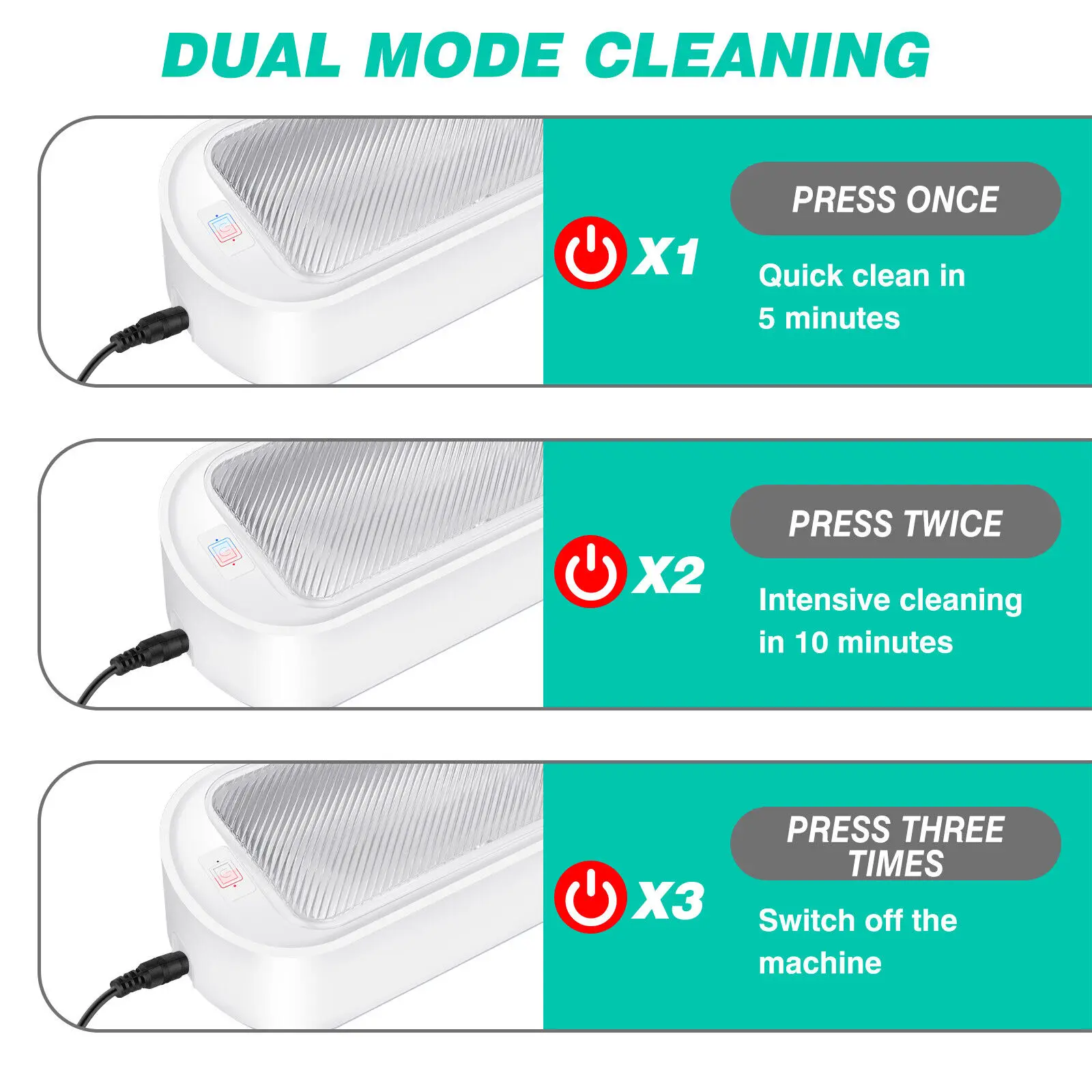 Ultrasonic Cleaner, 40W 22oz 48KHz Portable Professional Ultrasonic Cleaner Machine for Cleaning ,Eyeglass, Watches, Jewellery: 3 - 5 Days Free Delivery Only UK