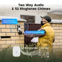 5G 2.4G WiFi Campainha de vídeo 1080P Tuya Smart Outdoor Wireless Intercom Câmera sem fio à prova d'água Ringing Bell - Imagem 3